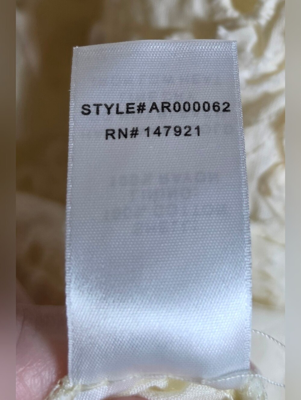 NWT AROSE STUDIO Maia Cotton Eyelet Lace Mini Dress Large Ivory Boho Cottagecore - Picture 11 of 11